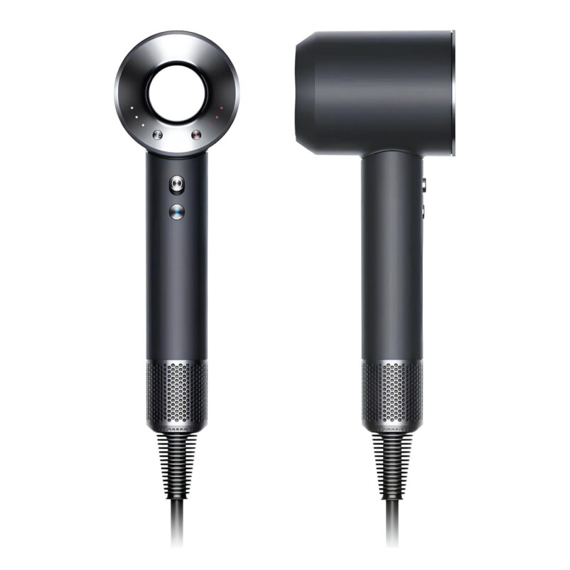Dyson Supersonic Hair Dryer - Black / Nickel | Xporto - Front and Back